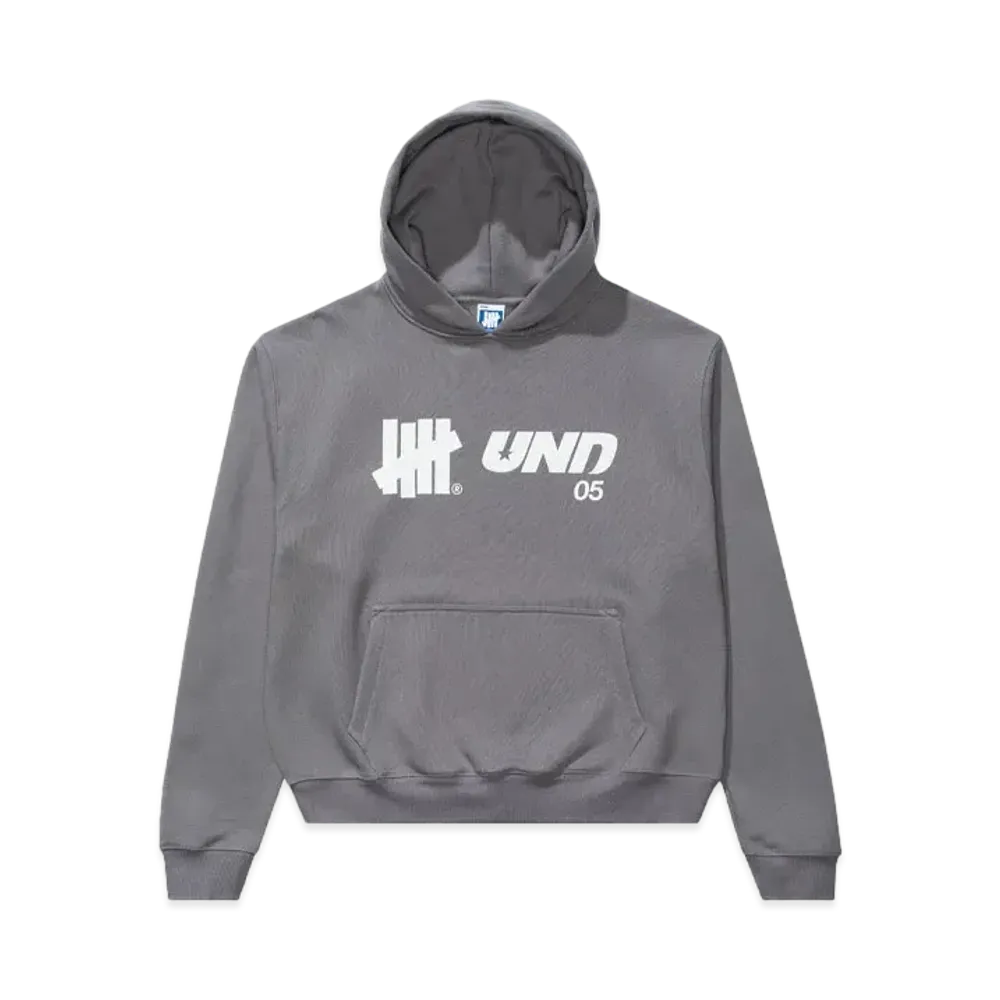 UNDEFEATED Logos Pullover Hood "Gray"