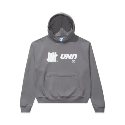 UNDEFEATED Logos Pullover Hood "Gray"