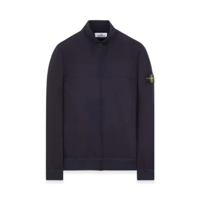 Stone Island 62153 Fleece Track Top - 24SS "Navy Blue"