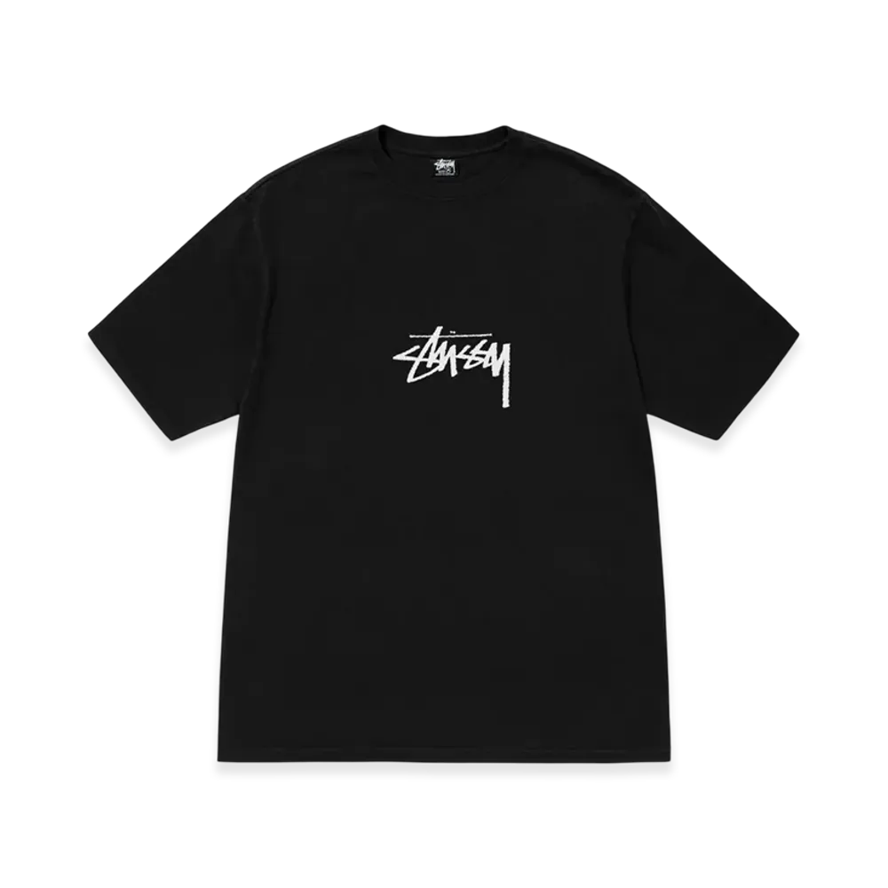 Stussy Small Stock Tee Pigment Dyed "Black"