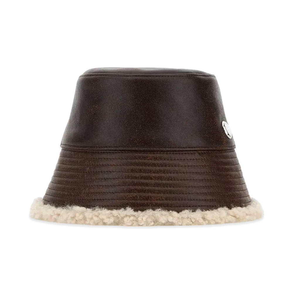 STELLA McCARTNEY Women's Synthetic Leather Bucket Hat "Brown"