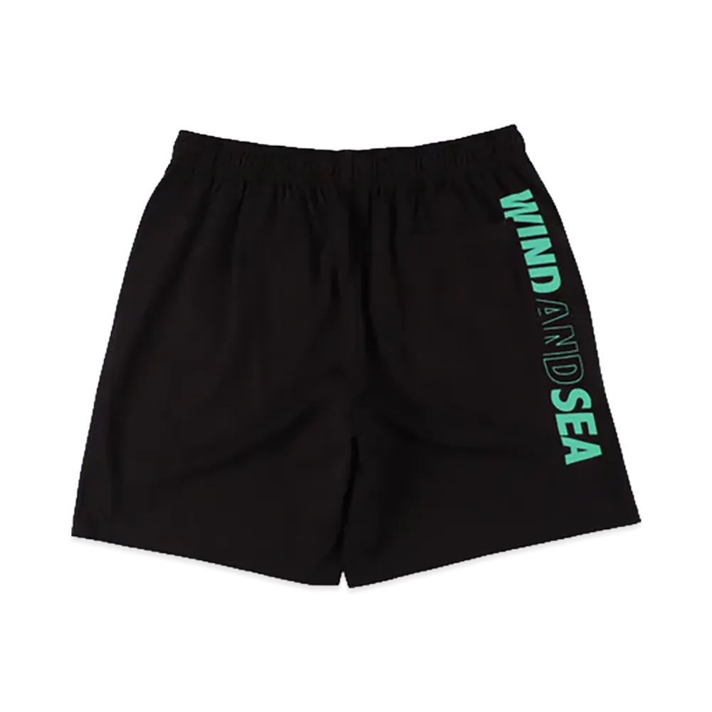 WIND AND SEA Tech Shorts "Black/Mint"