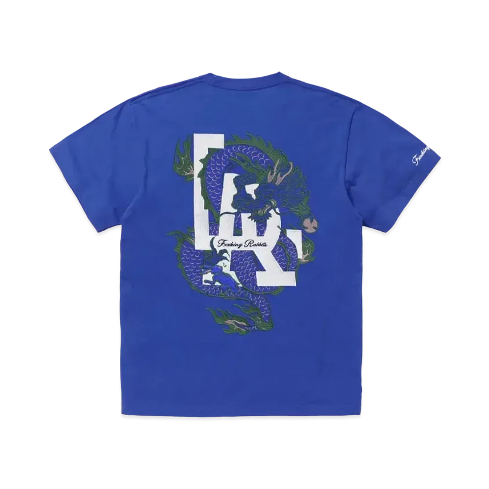 FR2 Dragon FR Logo Embroidery T-shirt Type 2 "Royal Blue"