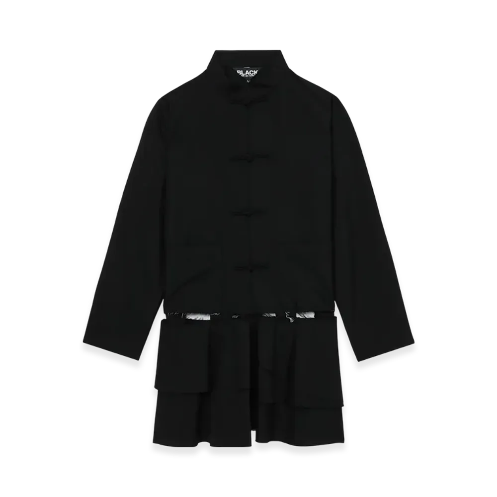 BLACK COMME des GARCONS Wool Blend Coat "Black"