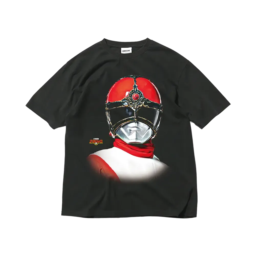 スーパー戦隊 x HOMEGAME \ 1982 ゴーグルレッド TEE "BLACK"