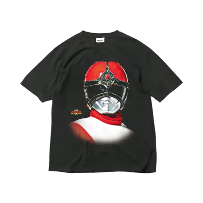 スーパー戦隊 x HOMEGAME \ 1982 ゴーグルレッド TEE "BLACK"