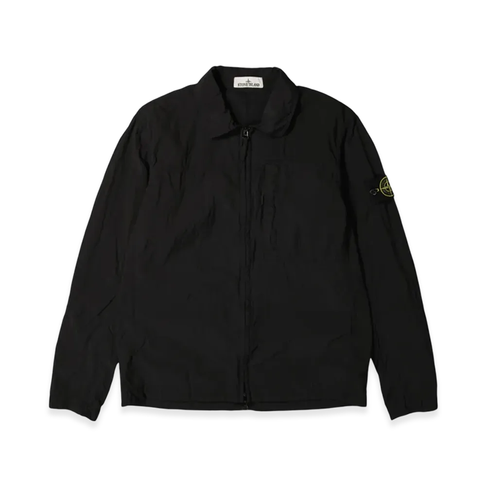 Stone Island 11819 Nylon Metal In Econyl Regenerated Nylon Overshirt - 24FW "Black"