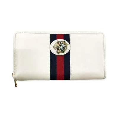 GUCCI Raj Zip Around Wallet "White"