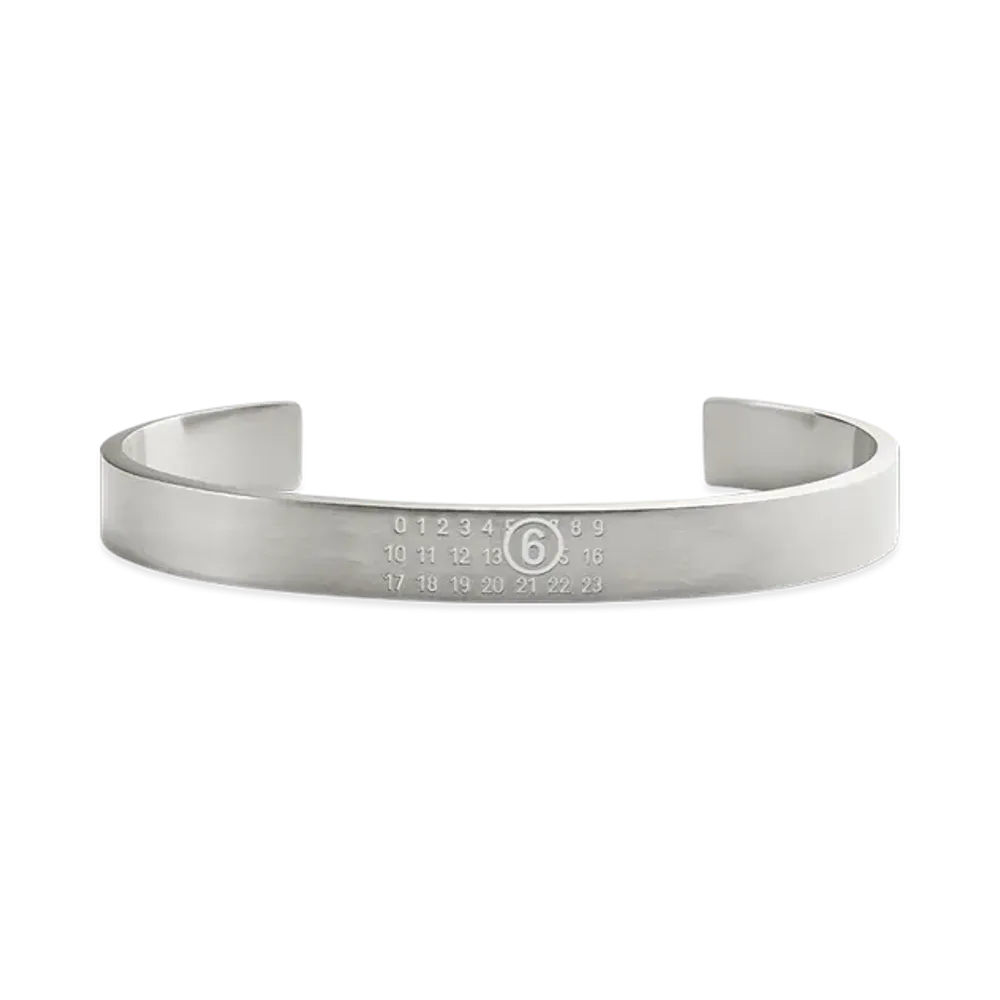 MM6 Maison Margiela Numeric Bracelet Cuff "Silver"