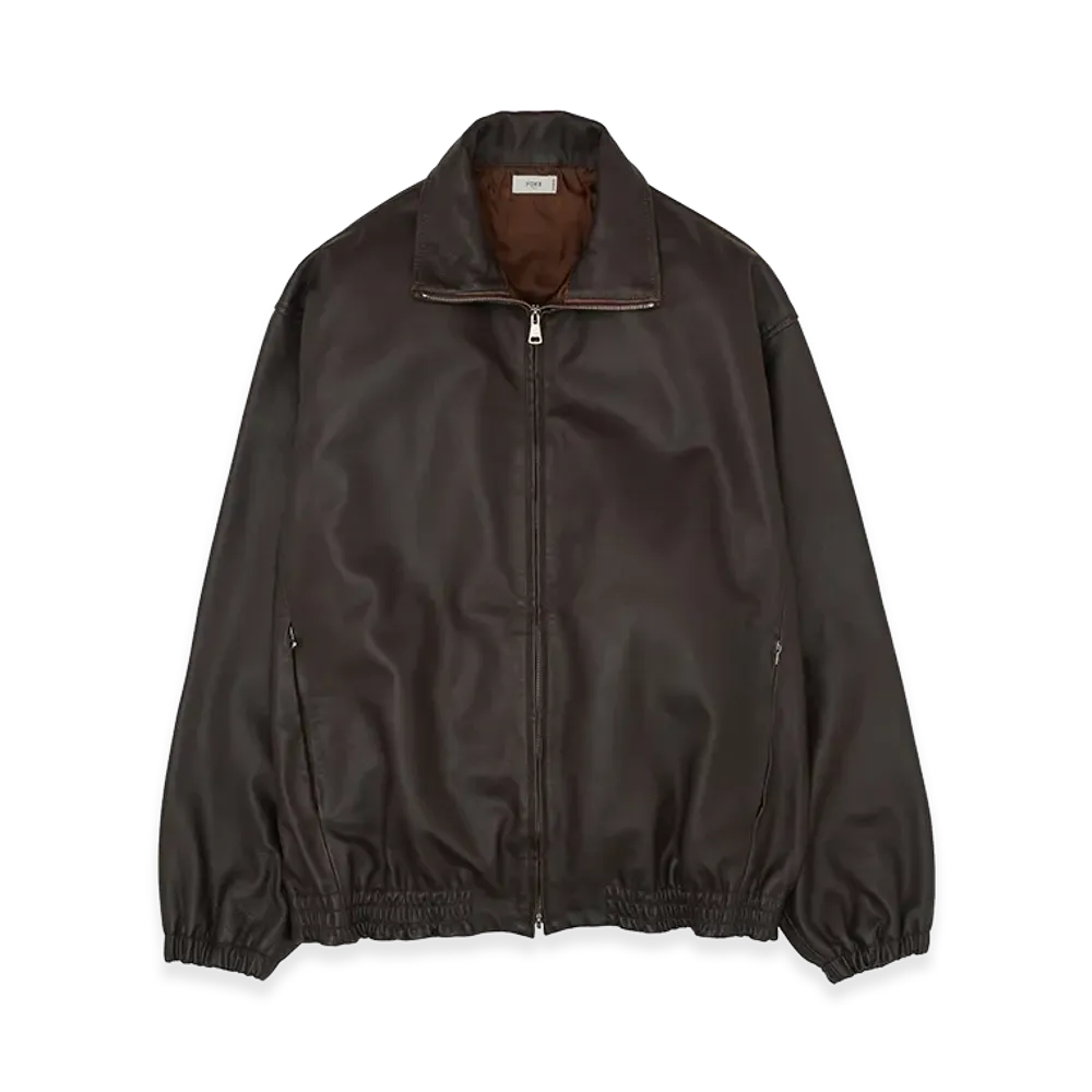 YOKE Carf Leather Truck Jacket "Brown"