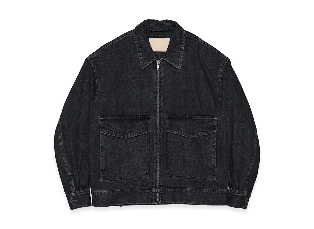 Graphpaper Selvage Denim Zip Jacket Dark Fade "Black"