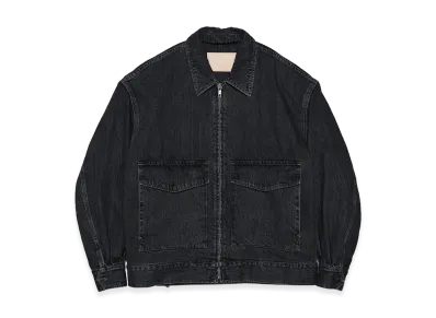 Graphpaper Selvage Denim Zip Jacket Dark Fade "Black"