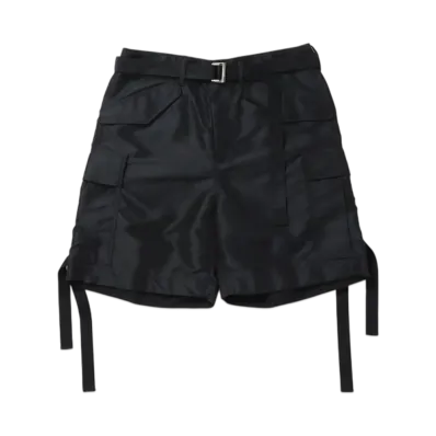 sacai Nylon Twill Shorts "Black"