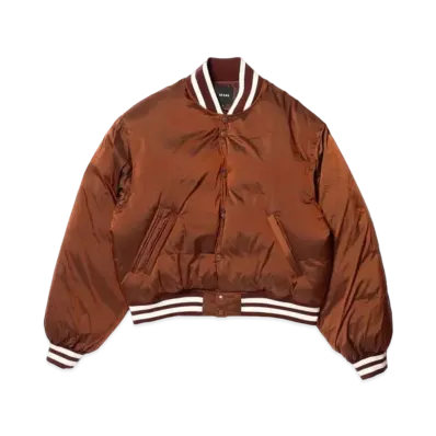 BEAMS Down Varsity Jacket "Brown"
