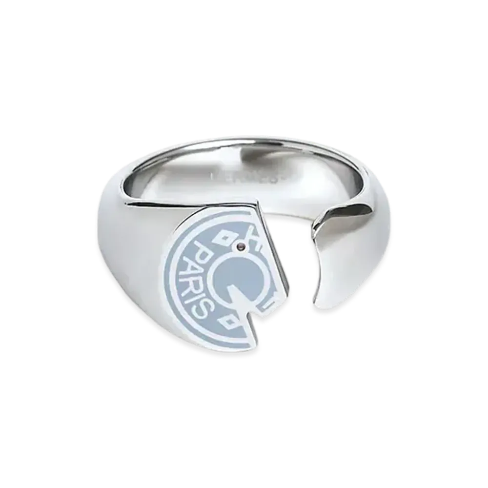 Hermes Carrousel Ring "Bleu Lin"