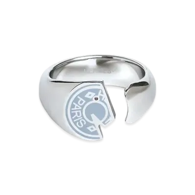 Hermes Carrousel Ring "Bleu Lin"