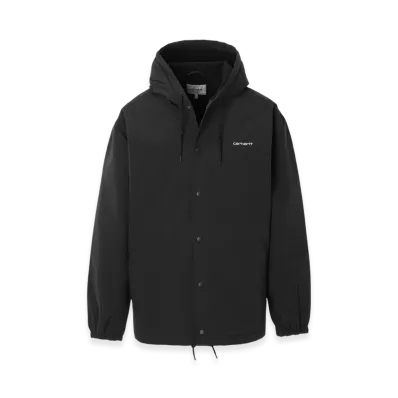 Carhartt WIP Hooded Coach Jacket "Leather/Black"