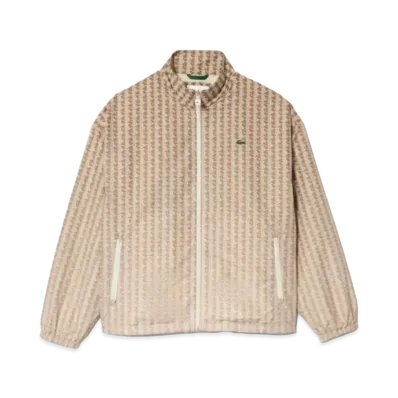 LACOSTE Back Print Monogram Track Jacket "Beige"