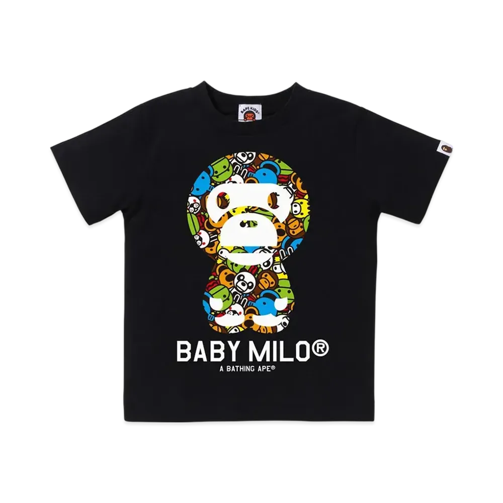 A BATHING APE Milo All Friends Baby Milo Tee "Black"