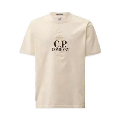 C.P. Company 30/2 Mercerized Jersey Twisted British Sailor T-Shirt "Gauze White"