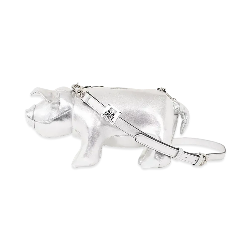 Maison MIHARA YASUHIRO "Dolls" Pig Mini Sholder Bag "Silver"