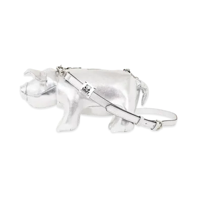 Maison MIHARA YASUHIRO "Dolls" Pig Mini Sholder Bag "Silver"