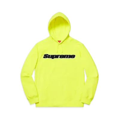 Supreme Chenille Hooded Sweatshirt "Bright Yellow"