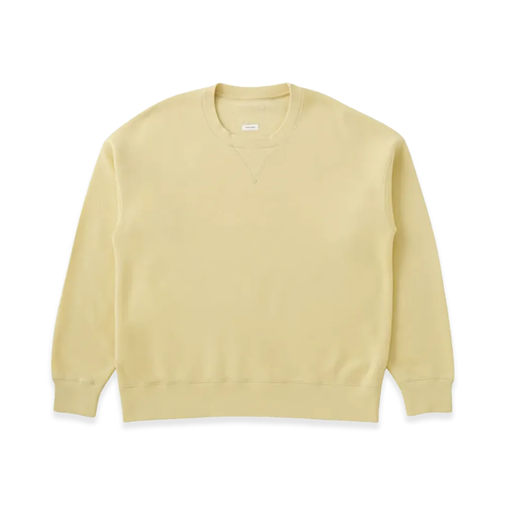 visvim Jumbo SB Sweat L/S DMGD "Yellow"