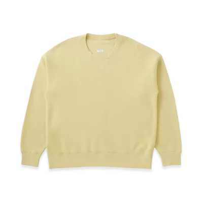 visvim Jumbo SB Sweat L/S DMGD "Yellow"