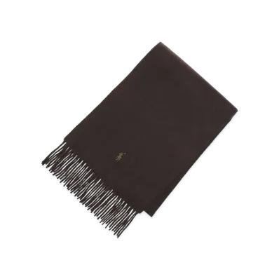 Polo Ralph Lauren Recycled Wool Scarf "Darkbrown"