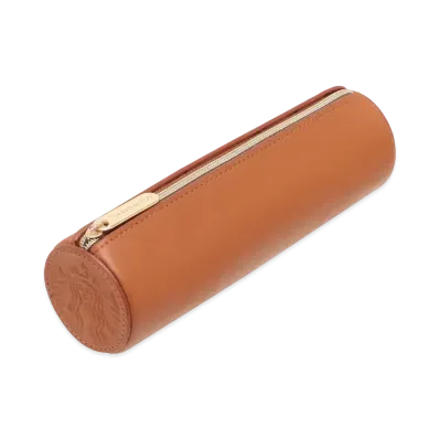 STARBUCKS Leather Pen Case "Brown"