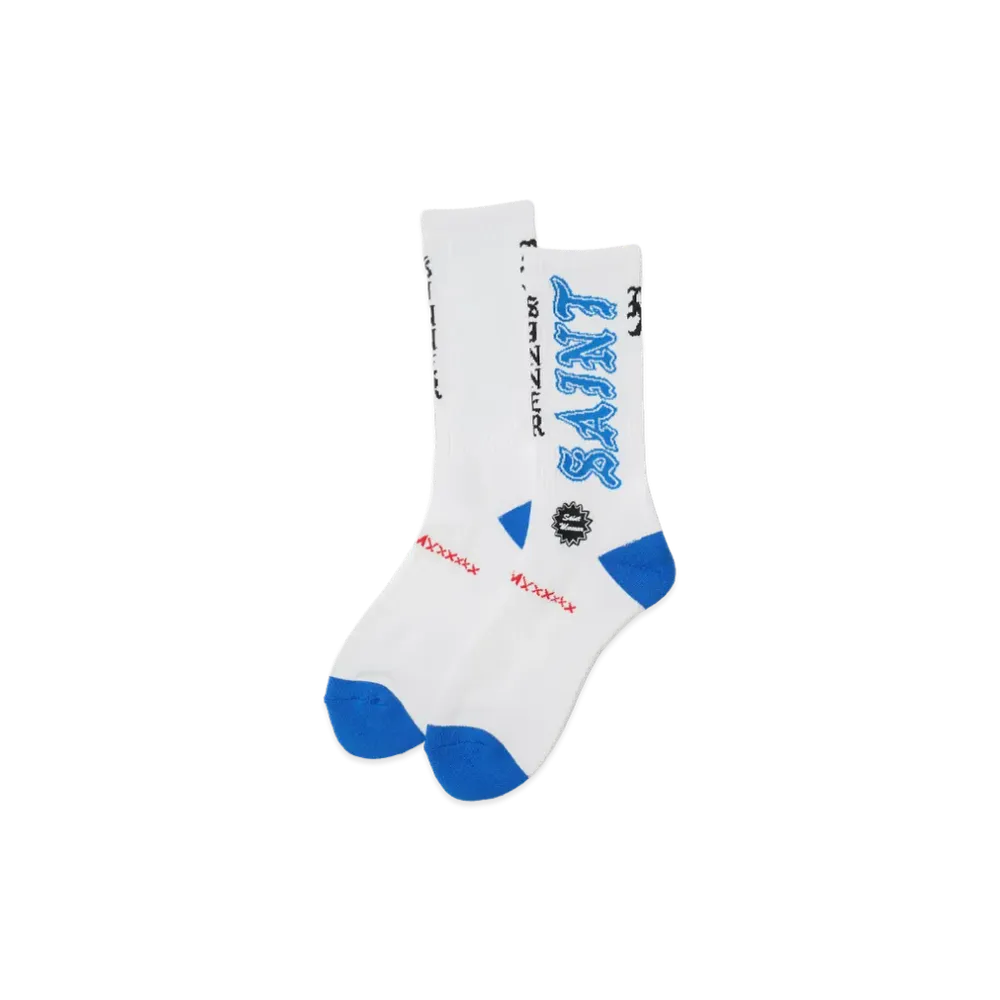 SAINT Mxxxxxx Socks Aint "White/Blue"