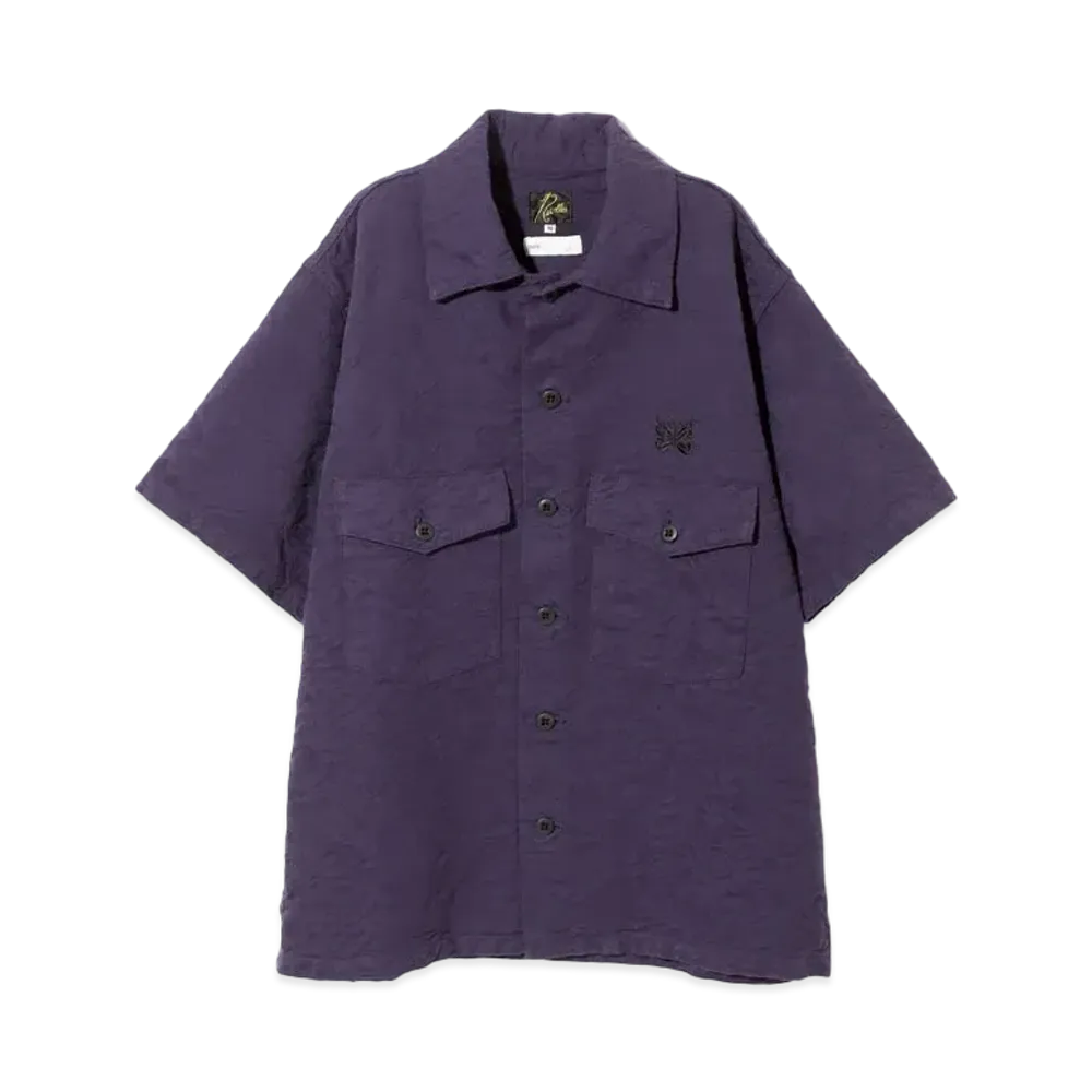Needles x ts(s) S/S Fatigue Shirt - Paisley Jacquard "Purple"
