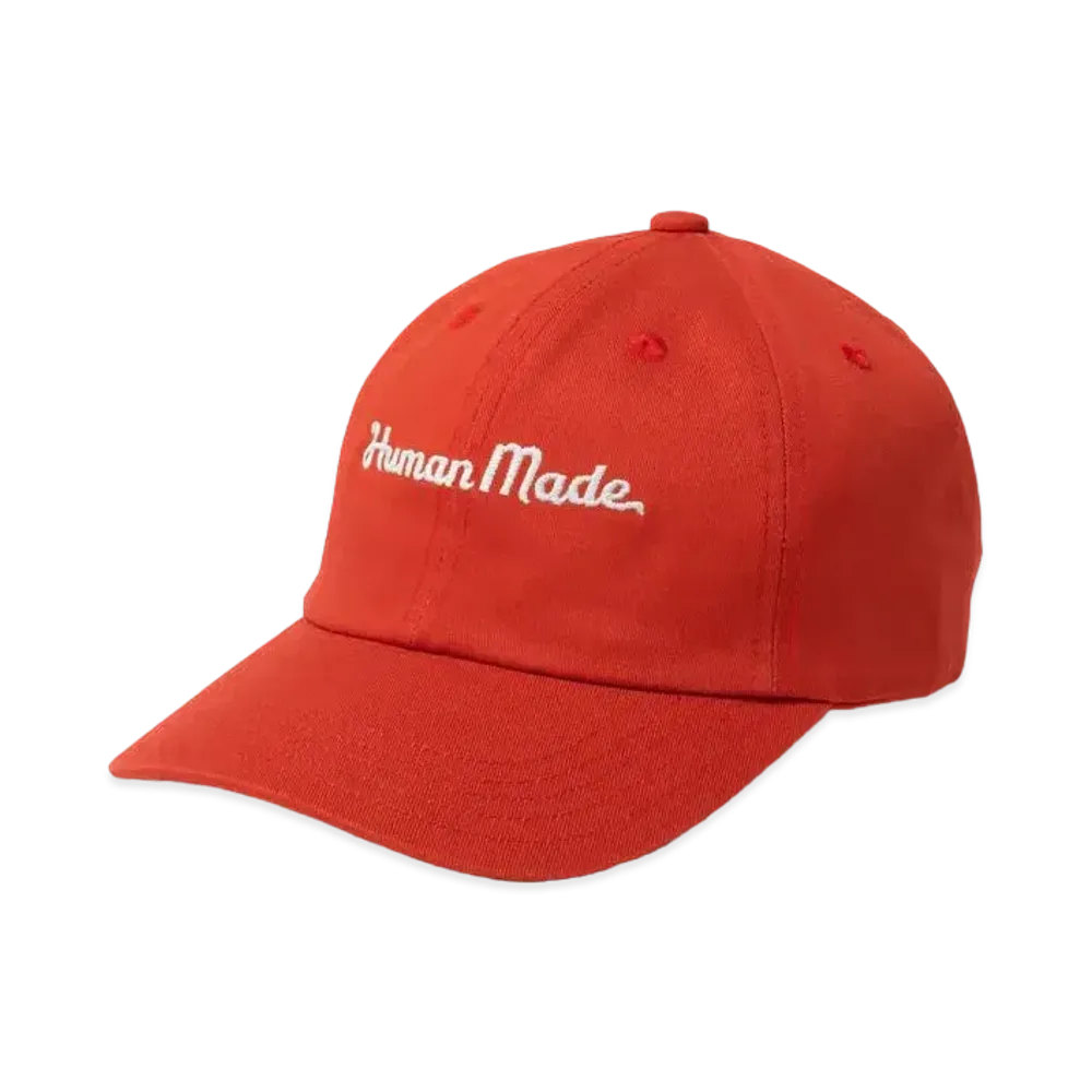HUMAN MADE 6 PANEL TWILL CAP #3 "Red"