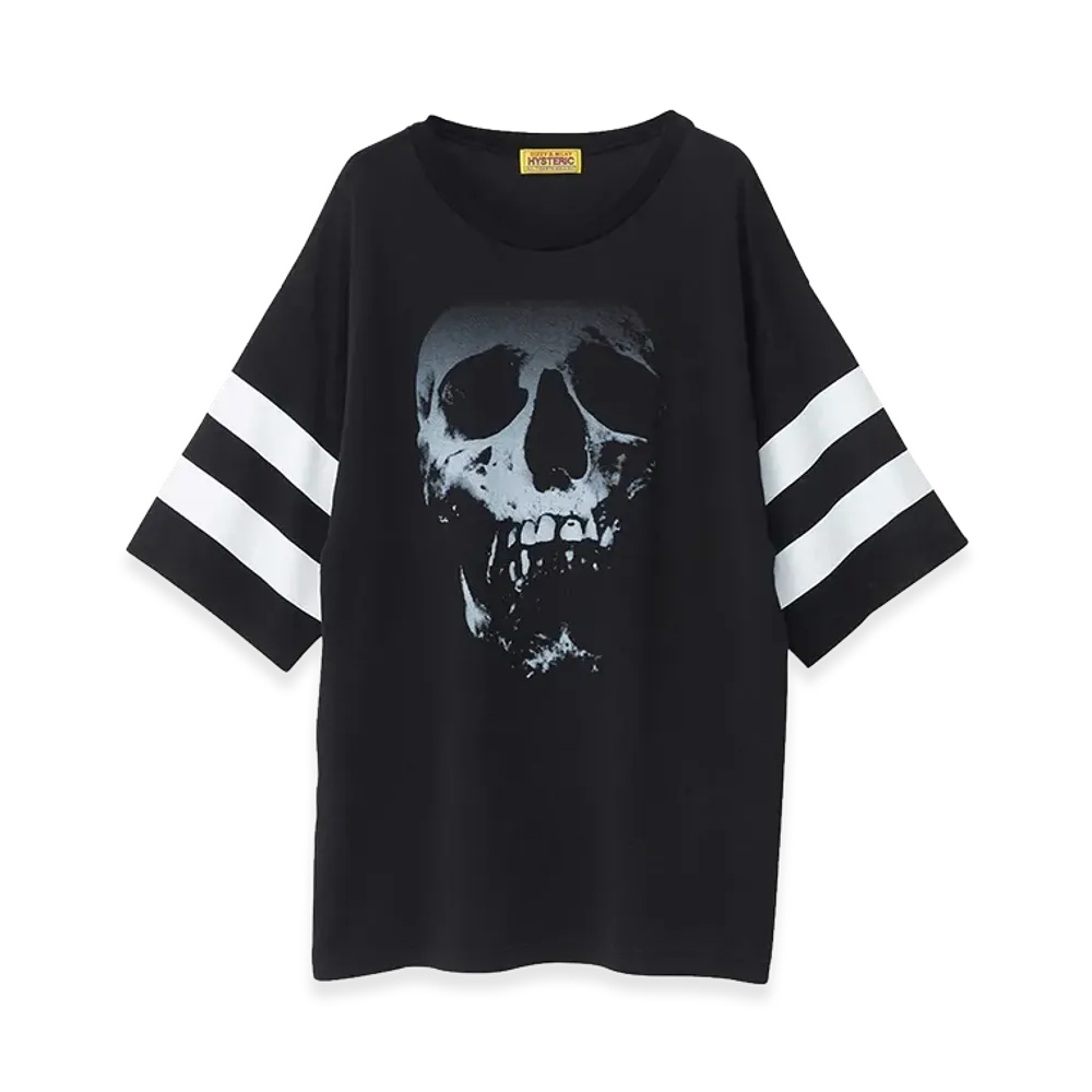 HYSTERIC GLAMOUR Skull Berry Oversized 5/8 Sleeve Tee "Black"