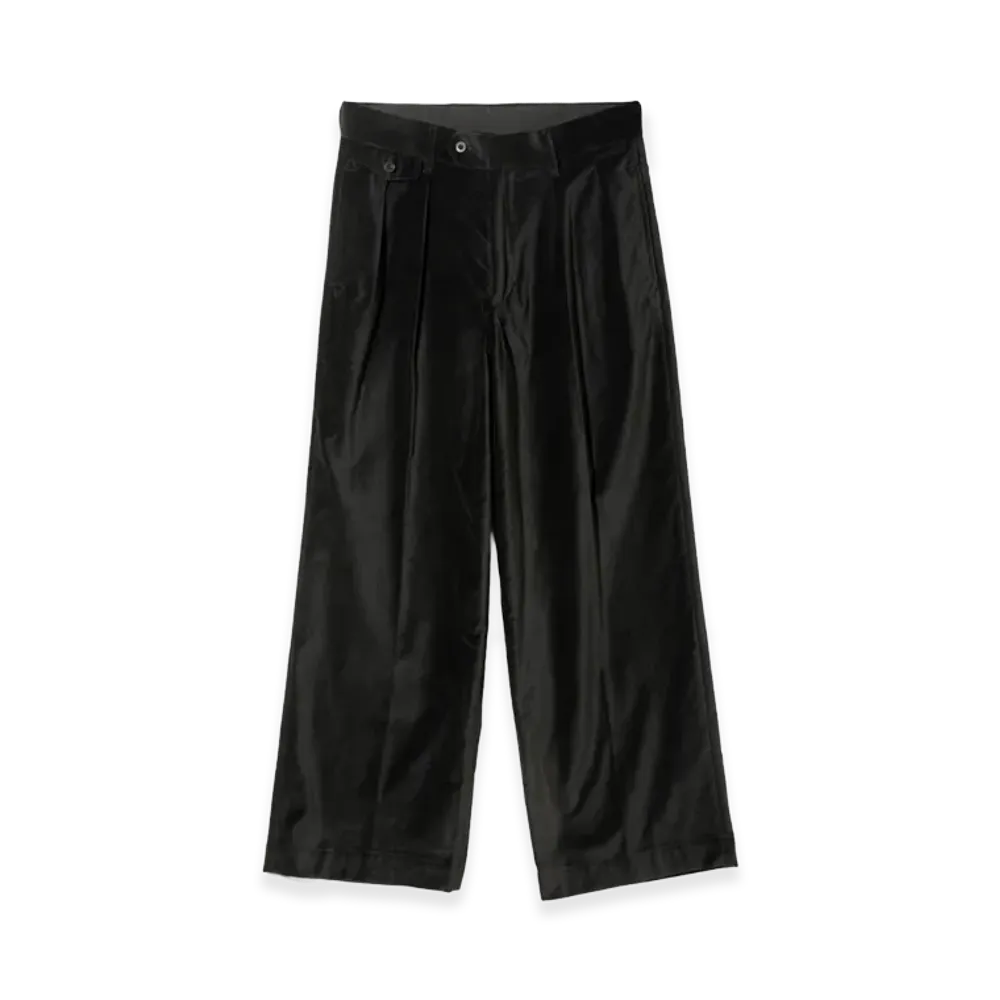 NEEDLES Tucked Buggy Trouser Velveteen "Black"