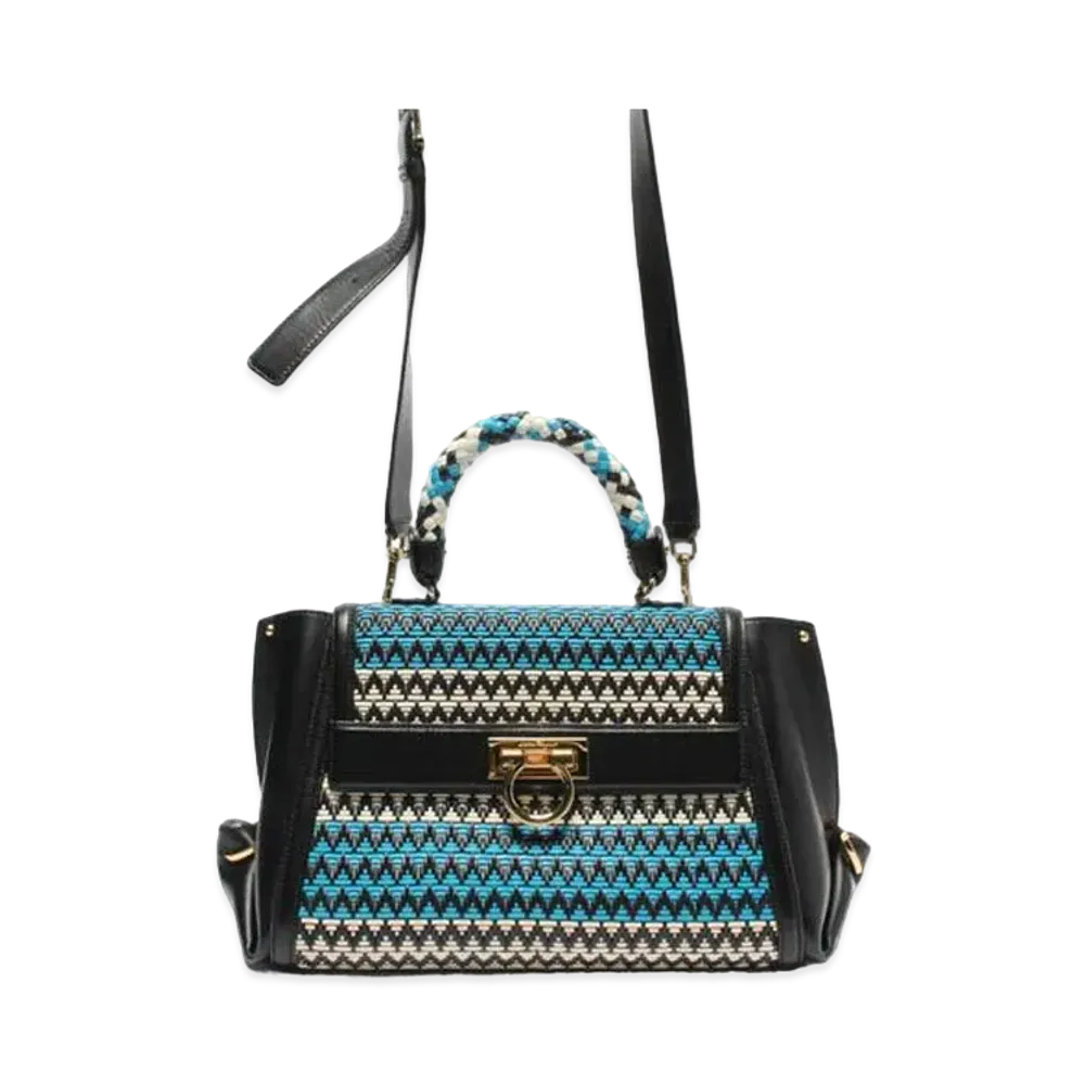 Salvatore Ferragamo Gancini Leather 2Way Bag