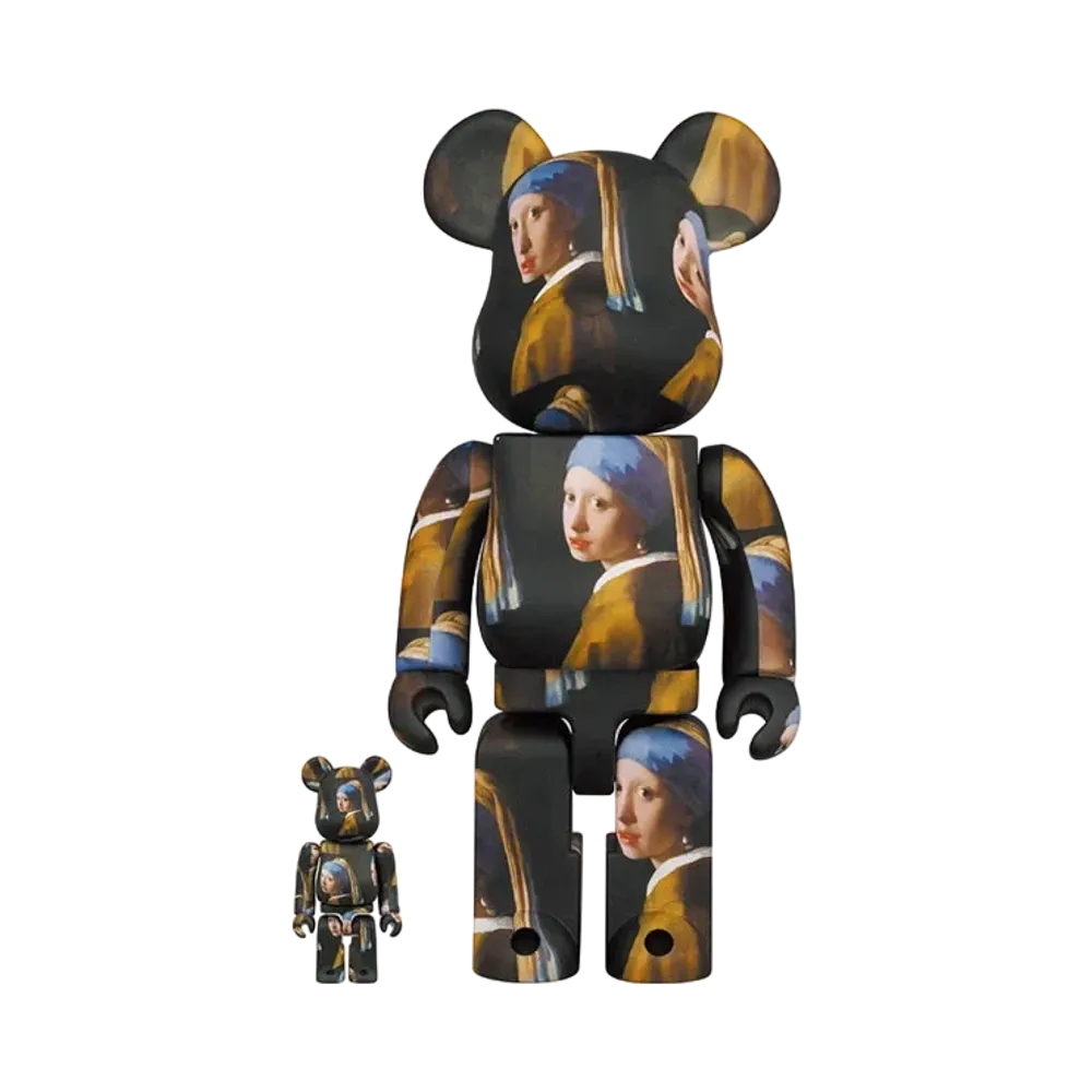 Bearbrick Johannes Vermeer Girl with a Pearl Earring 100% & 400%