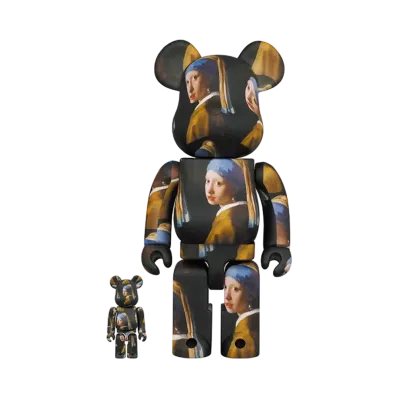 Bearbrick Johannes Vermeer Girl with a Pearl Earring 100% & 400%