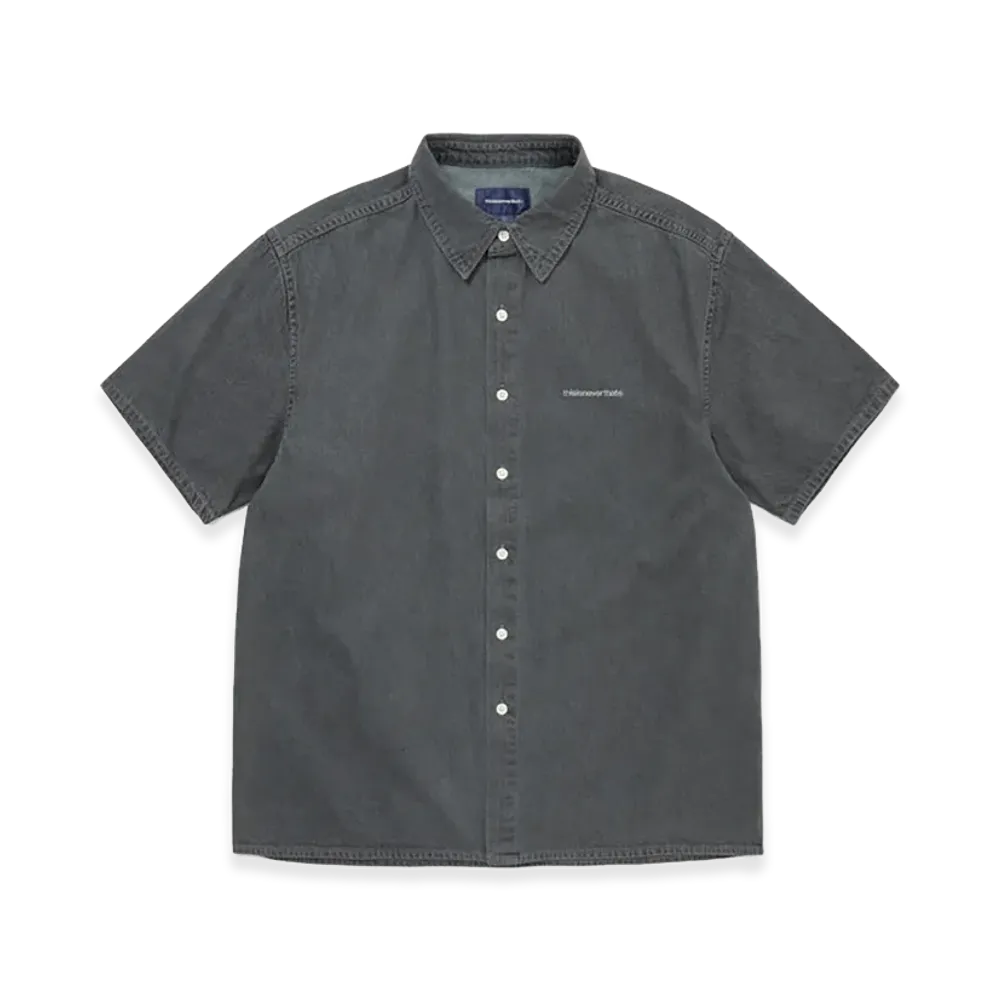 thisisneverthat Washed Denim S/S Shirt "Dusty Grey"