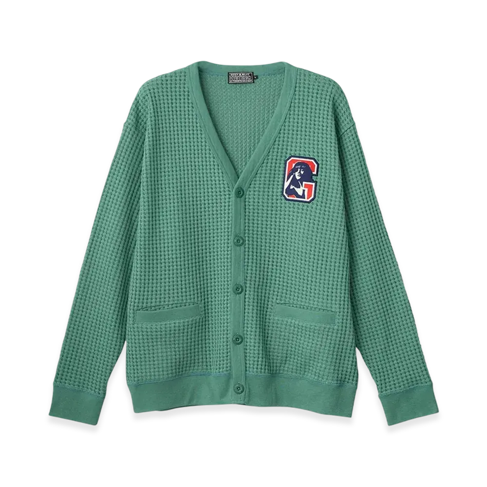 HYSTERIC GLAMOUR HG Laydown Patch Cardigan "Green"