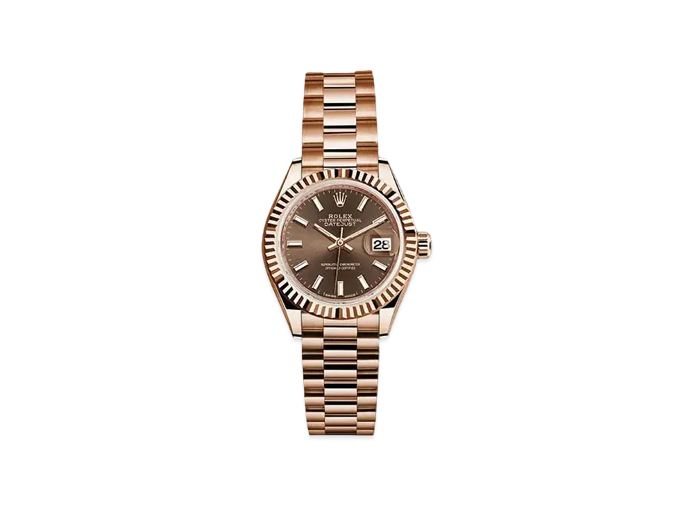 ROLEX Date-Just 28 Chocolate Brown Dial 279175