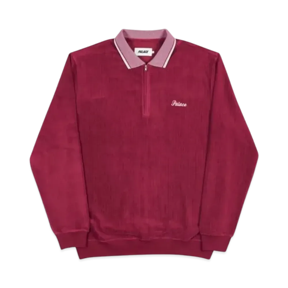 PALACE Lour Polo Crew "Beet Red"