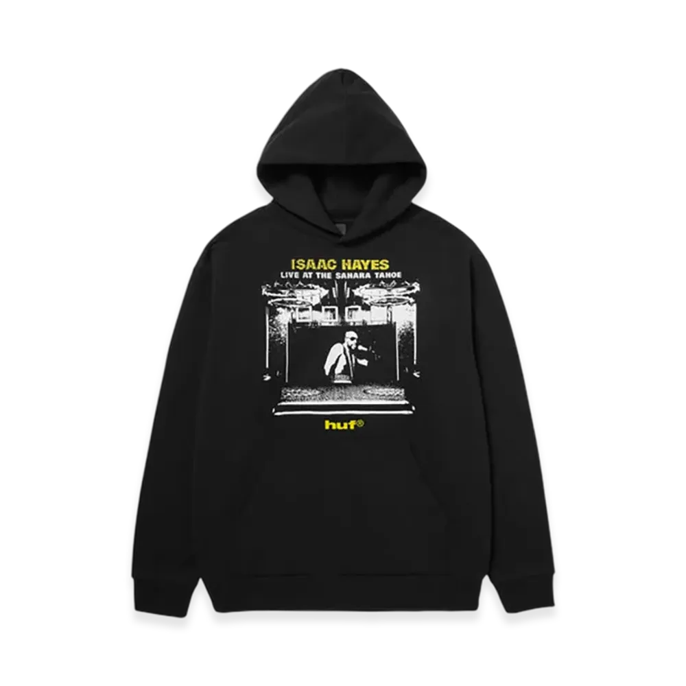 HUF x Isaac Hayes Tahoe Heavyweight Hoodie "Black"