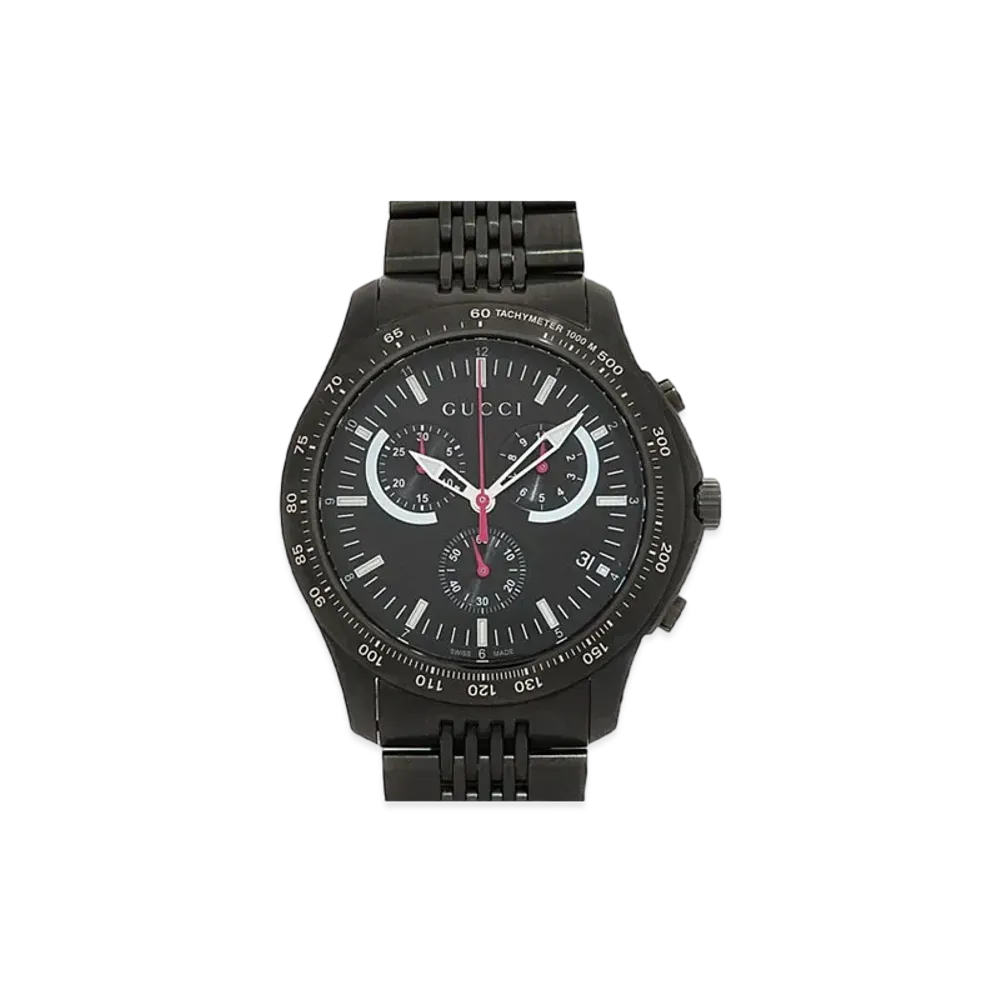GUCCI G-Timeless "Black/Stainless Steel"
