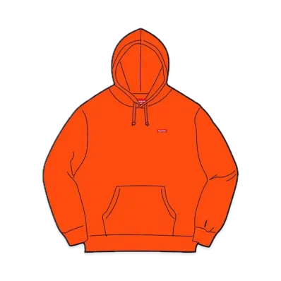 Supreme Small Box Hooded Sweatshirt "Orange" (21FW)
