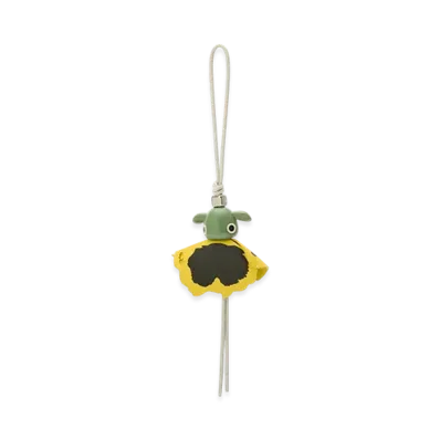 LOEWE Pansy Puzzle Charm "White/Yellow"