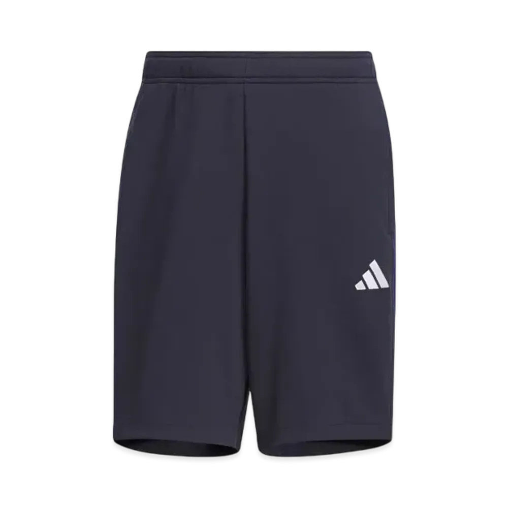 adidas Three Stripes Regular Fit Double Knit Shorts "Legend Ink/Royal Blue/White/Better Scarlet"