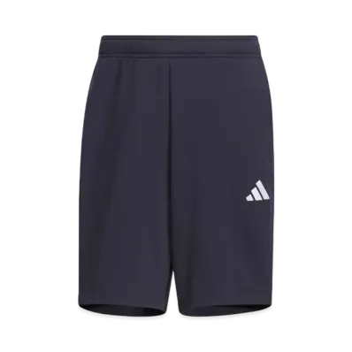 adidas Three Stripes Regular Fit Double Knit Shorts "Legend Ink/Royal Blue/White/Better Scarlet"