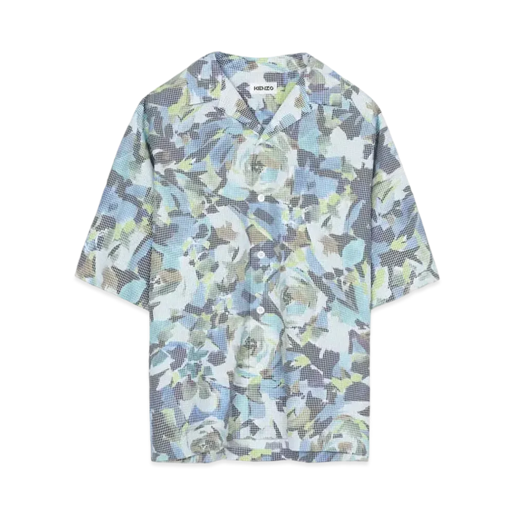 KENZO Casual Shirt 'Archive Floral' "Sapphire"